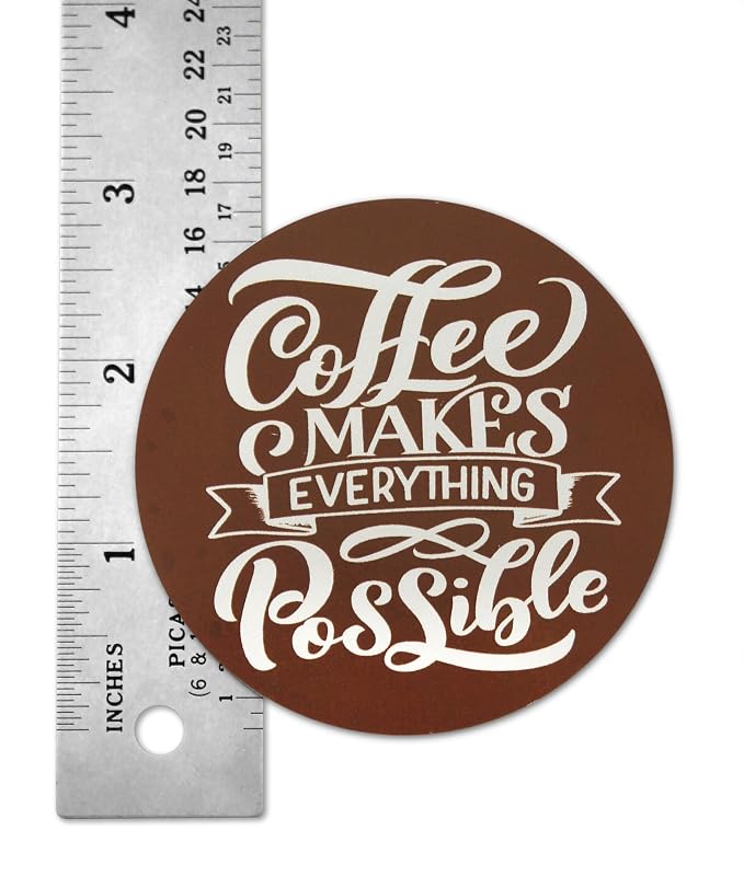 Novel Merk Coffee Word Art Vinyl Stickers - Image 3