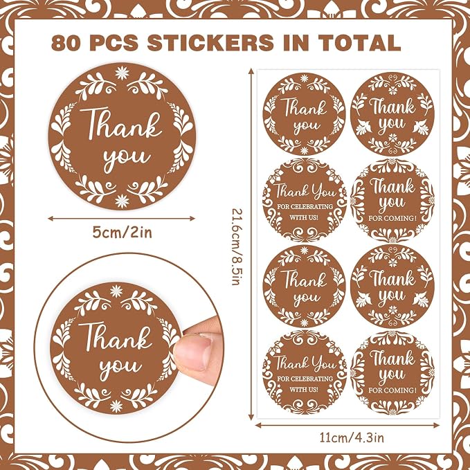 Serencatcher Cielito Lindo Thank You Stickers - Image 5