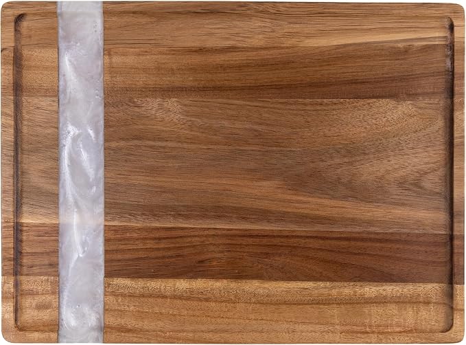 Wooden Tray: Resin Serving Decorative Tray by Guogiyala