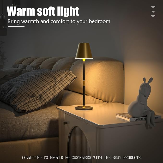 Timjorman 1-Pack Cordless Table Lamps - 5000mAh Rechargeable Battery Operated - Image 6