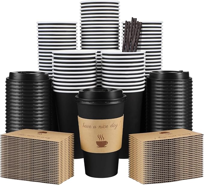 Clawsoff 100 Pack 16 oz Coffee Cups by BuyNow