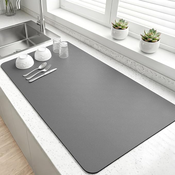 LOPNUR Kitchen Dish Drying Mat, 31.5"x17" Extra Large Dish Drying Mats by LOPNUR