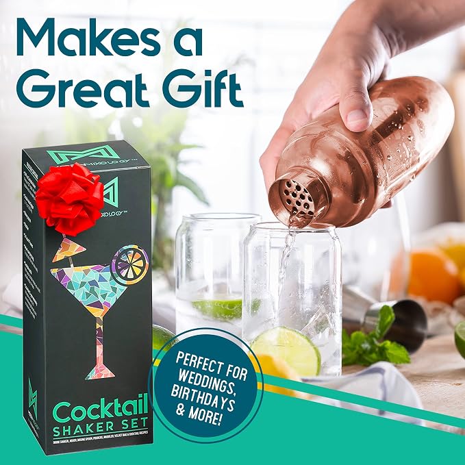 Modern Mixology 8-Piece Cocktail Shaker Set - Image 6