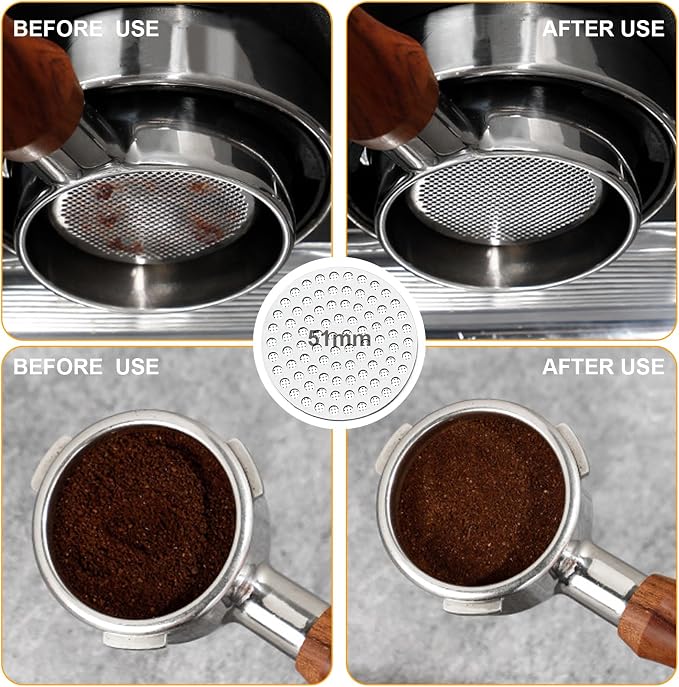 51mm Espresso Accessories Kit, Spring Loaded Calibrated Tamper, WDT Tool - Image 4