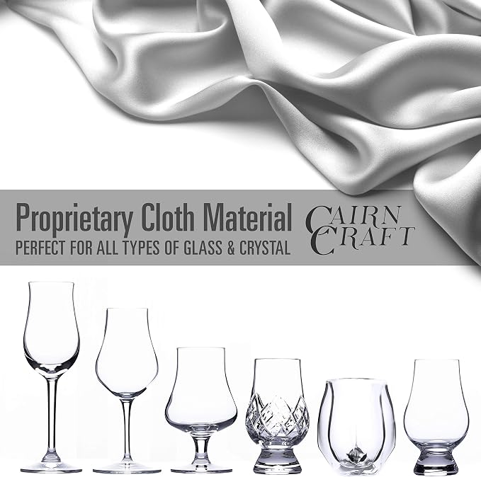 CairnCloth Large Microfiber Glassware Polishing Cloths - Image 3