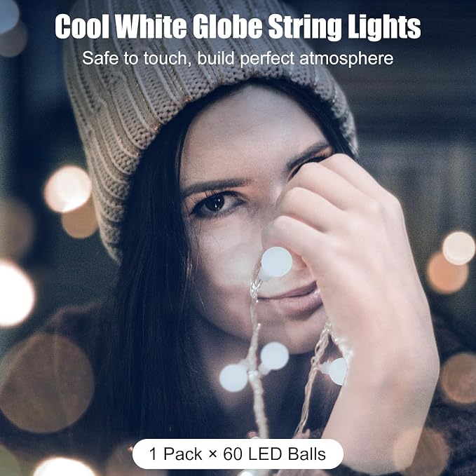 2 Pack Globe String Lights Battery Operated - Image 7