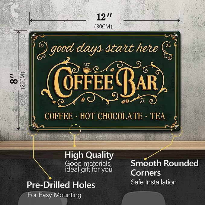 Coffee Bar Sign for Wall Decor - Image 2