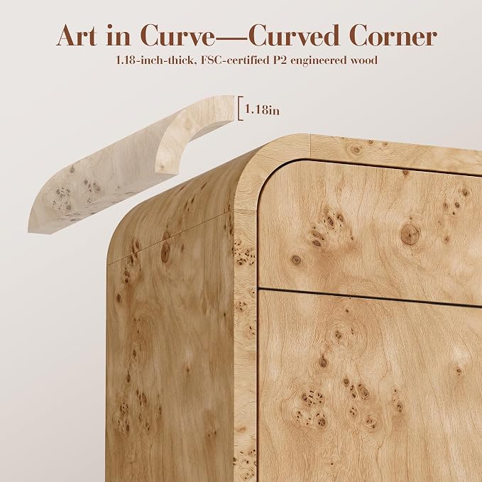 Curved Buffet Storage Cabinet - Image 6