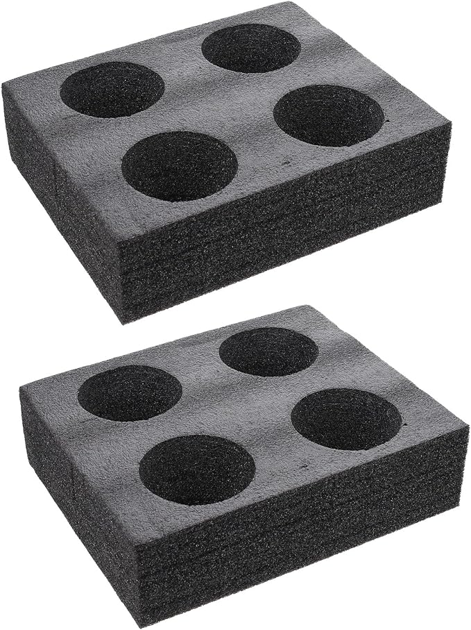 DOITOOL 2PCS Foam Drink Holders Multiple Holes Cup Holder Tray Foam Cup Holder by DOITOOL