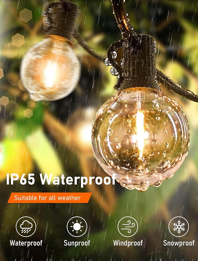 G40 LED Replacement Bulbs, 1.57 Inch Shatterproof Plastic Bulbs 0.6 Watt - Image 3