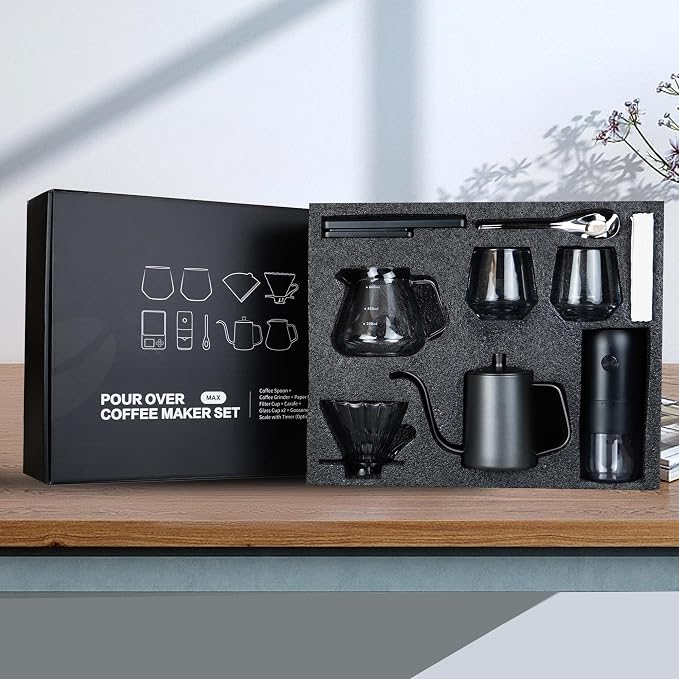 SuperCook Coffee Pour Over Kit Hand Drip - Image 6