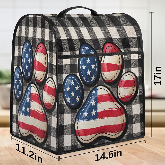 Paw Print Kitchen Aid Mixer Cover Compatible Stand Mixer Dust Cover | American - Image 3