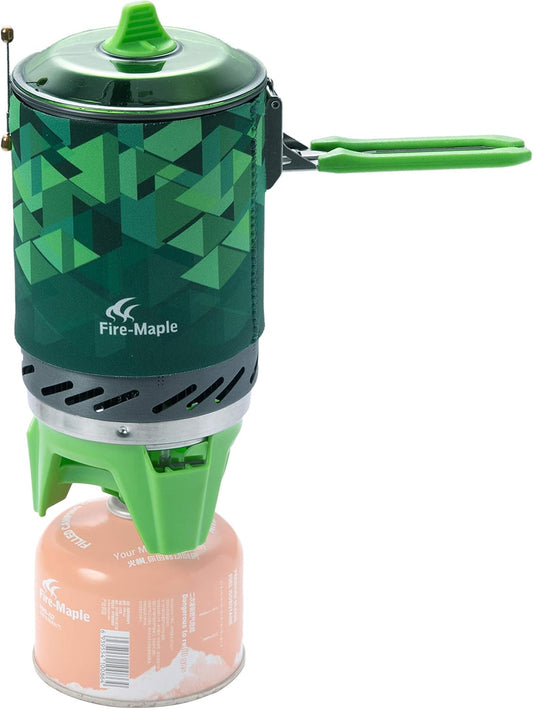 Fire-Maple Fixed Star 2 Backpacking and Camping Stove System - Outdoor Propane Camp Cooking Gear, Portable Pot/Jet Burner Set, Ideal for Hiking, Trekking, Fishing, Hunting Trips and Emergency Use