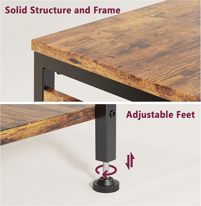 Side Table with Charging Station, Nightstand with USB Ports and Outlets - Image 9