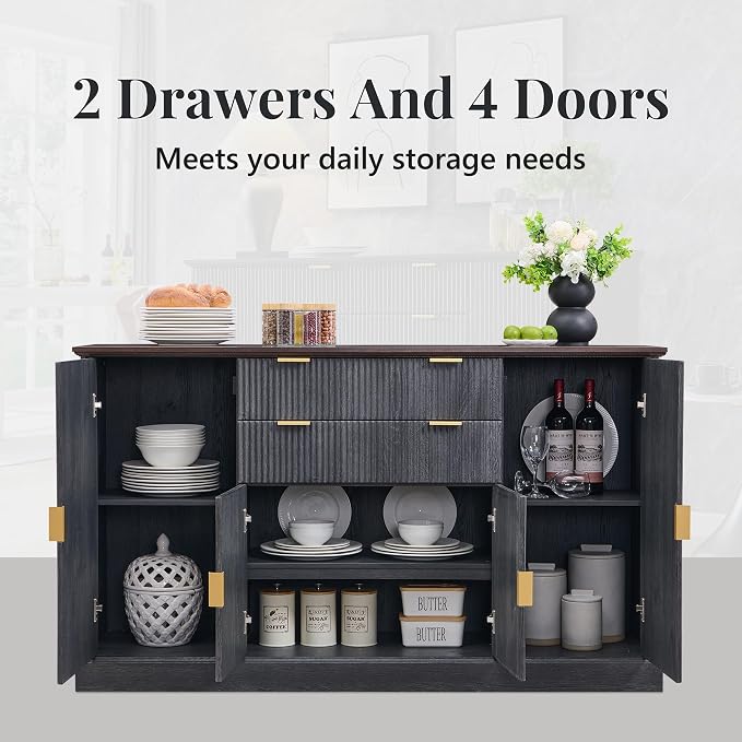 IFGET Fluted Buffet Cabinet - Image 6