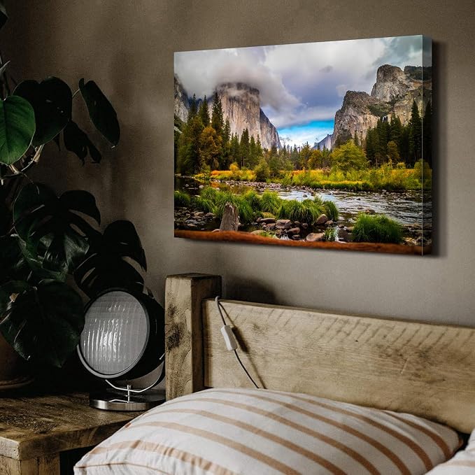 Yosemite Mountain Canvas Wall Art - Image 6