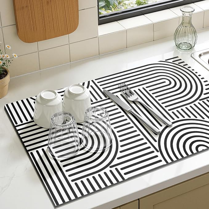 Findosom Dish Drying Mat, Hide Stain Drying Mat - Image 4