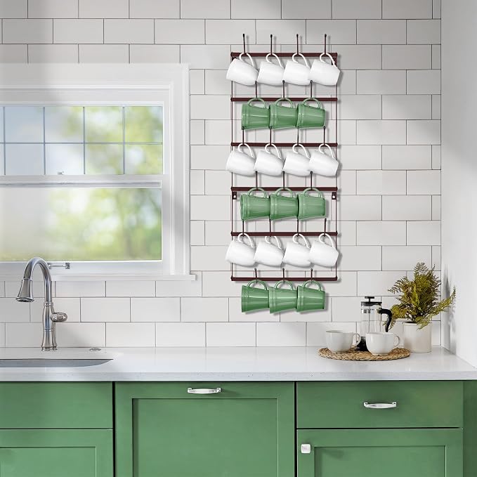 Sorbus Mug Rack for Wall - Image 4