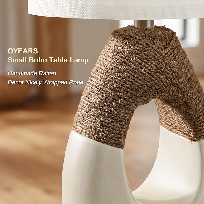 OYEARS 19'' Small Boho Table Lamps - Image 2