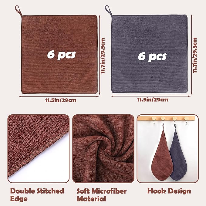 XANGNIER 12 Pack Barista Towels-Professional Microfiber Coffee Cleaning Cloth - Image 8