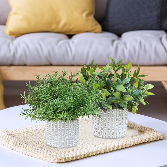 Winlyn 3 Pcs Artificial Potted Plants - Image 5