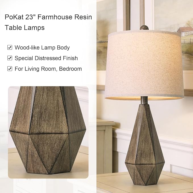 PoKat 23.5'' Table Lamps Set of 2 - Image 3
