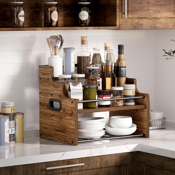 4-Tier Wood Display Shelf Wine Rack - Image 5