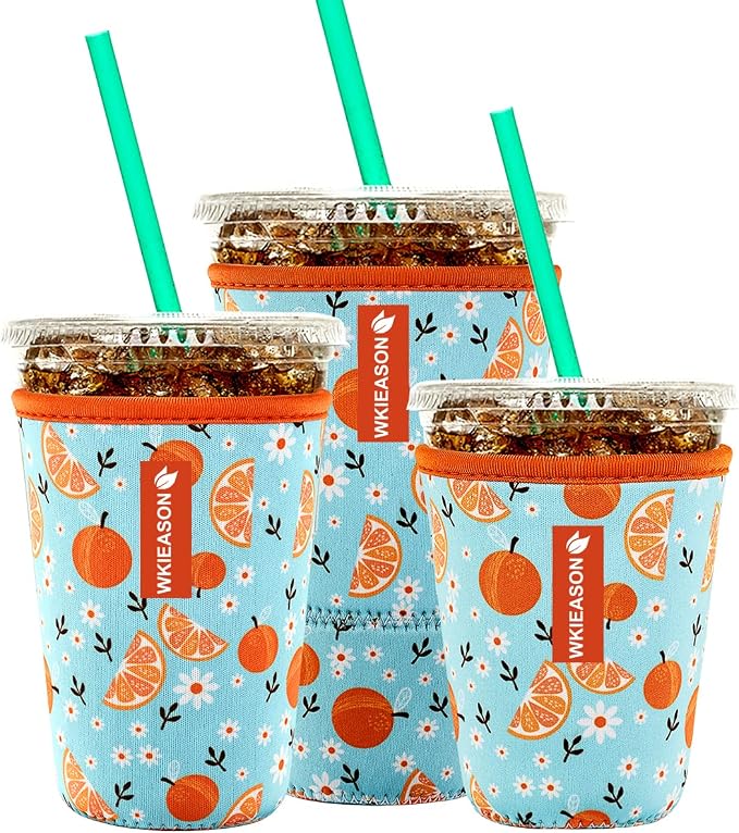Reusable Iced Coffee Insulator Sleeve by WKIEASON