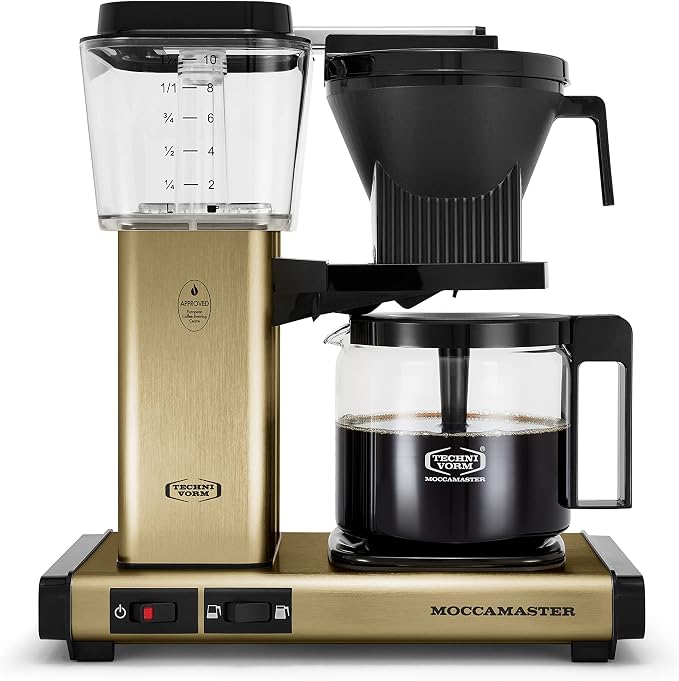Technivorm Moccamaster 53936 KBGV 10-Cup Coffee Maker Brushed Gold, 40 Ounce by Unknown