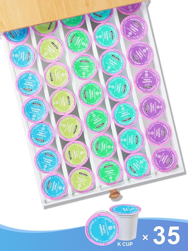 Sedegn Coffee Pod Holder Counter Coffee Vertuo Capsules Storage Organizer - Image 6
