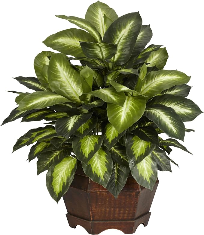 Nearly Natural 24in Artificial Dieffenbachia Silk Plant by NearlyNatural