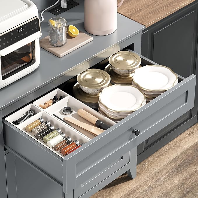 IDEALHOUSE 63'' Pantry Cabinet - Image 4