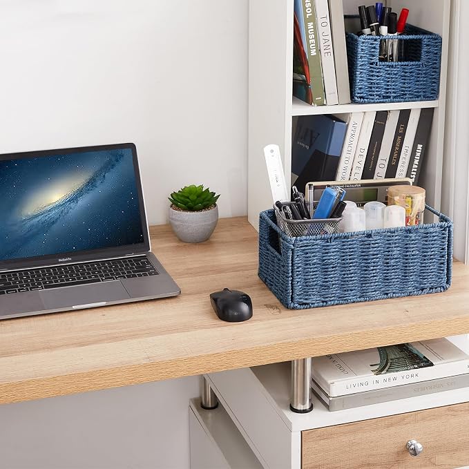 Vagusicc Wicker Storage Basket, Small Storage Baskets - Image 3