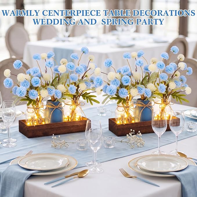 Suncalla 3 Pcs Blue and White Centerpiece - Image 6