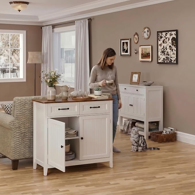 Bealife 32" Buffet Cabinet, Kitchen Island - Image 3