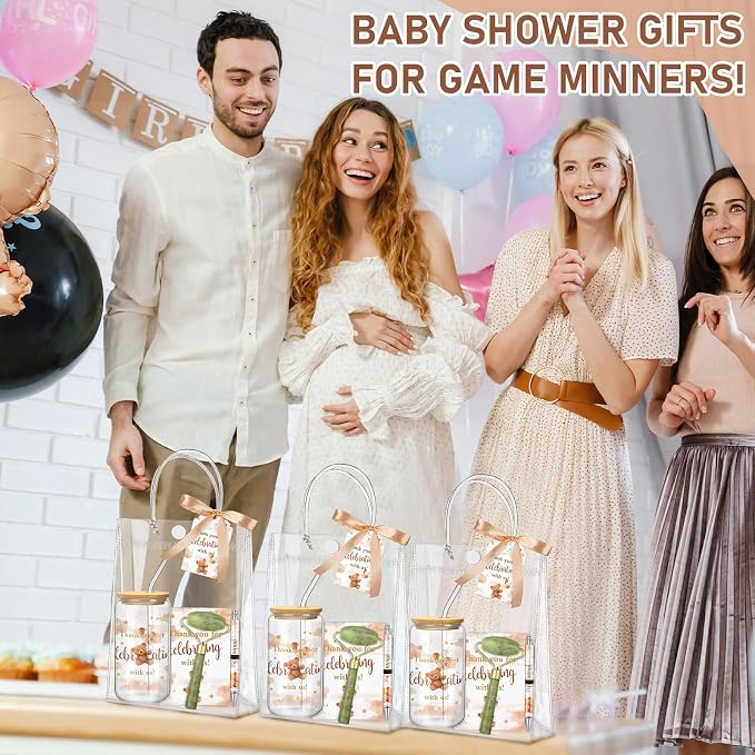 Reallnaive 6 Set Brown Bear Baby Shower Game Prizes - Image 5