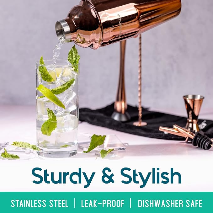Modern Mixology 8-Piece Cocktail Shaker Set - Image 3