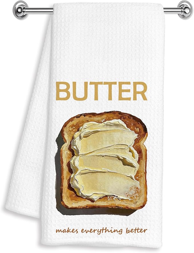 Butter Lover Gifts Hand Dish Tea Towels by Unknown