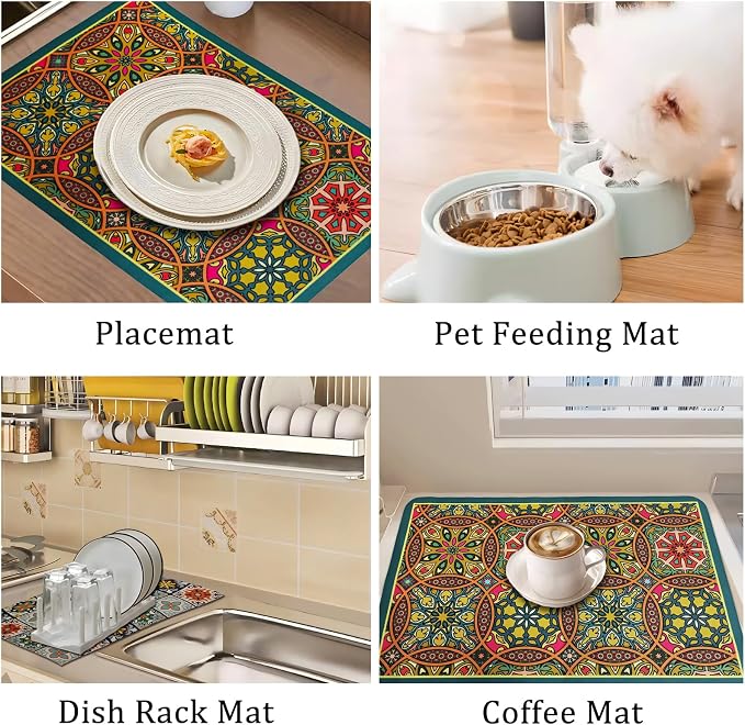 Coffee Mat, 16 x 24 inch Coffee Maker Mat - Image 6