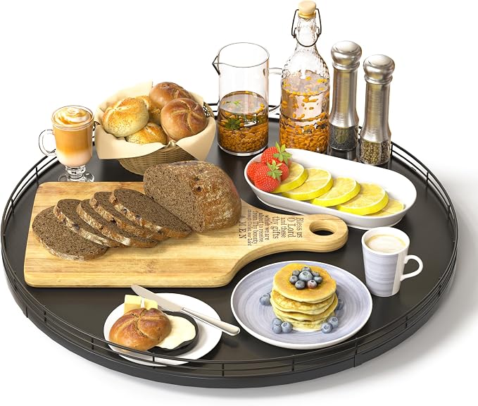 Oroyutor 16" Oak Wooden Lazy Susan Turntable by Oroyutor