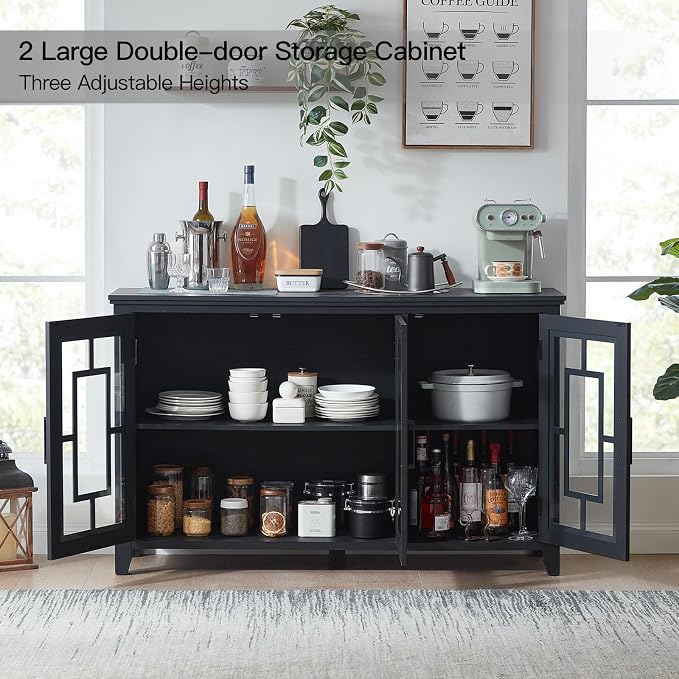Joaxswe Large Sideboard Buffet Cabinet - Image 5