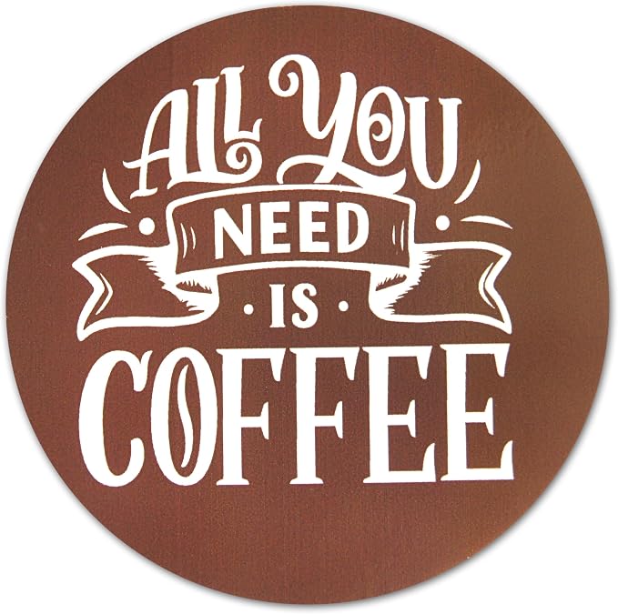 Novel Merk Coffee Word Art Vinyl Stickers - Image 2