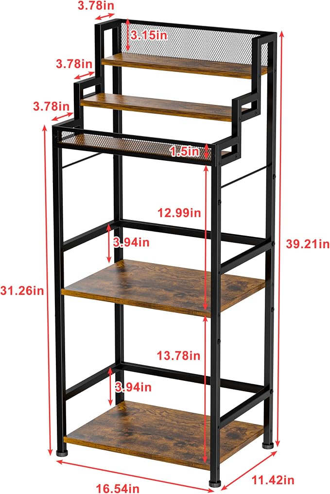 5-Tier Trapezoidal Liquor Cabinet Bar - Image 6