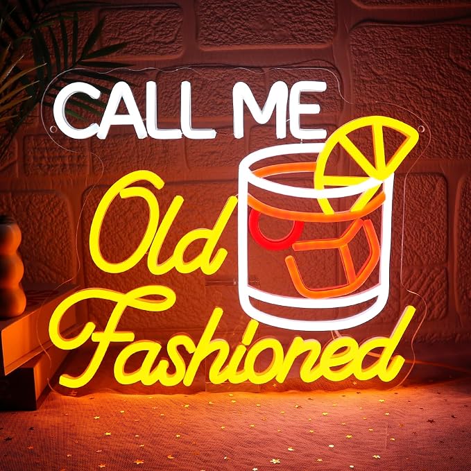 Call Me Old Fashioned Neon Sign by Unknown