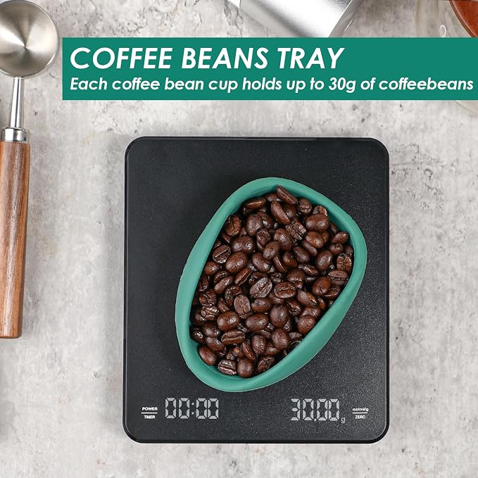 Koluti Silicone Coffee Bean Dosing Cup and Sprayer Kit, Single Dose Measuring - Image 2