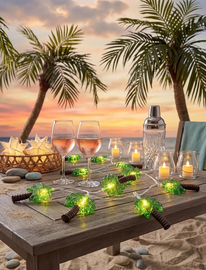 12Ft Summer Beach Hawaiian String Lights - Image 3