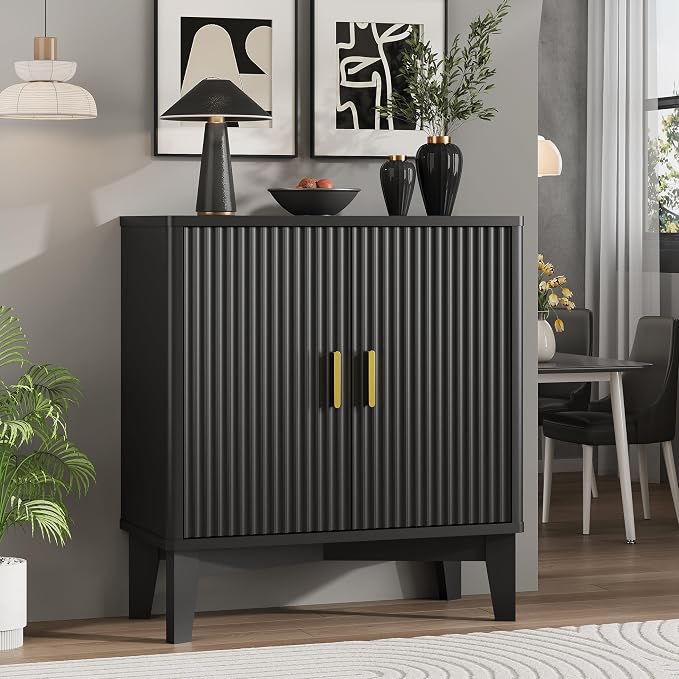Xixini Fluted Buffet Sideboard Cabinet - Image 7