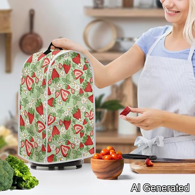 Daisy Strawberry Blender Dust Cover, Anti Fingerprint Polyester Stand Mixer or - Image 2