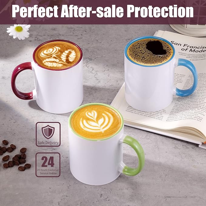TANGLONG Sublimation Mugs 11 oz Sublimation Cups Bulk Coffee Mugs Tazas Para - Image 5