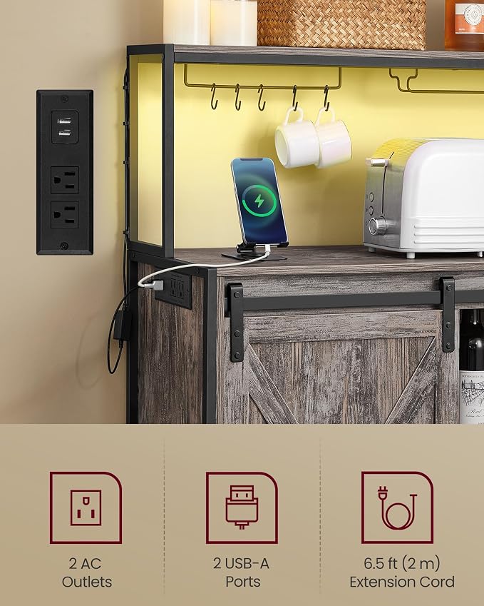 VASAGLE Coffee Bar Cabinet - Image 5